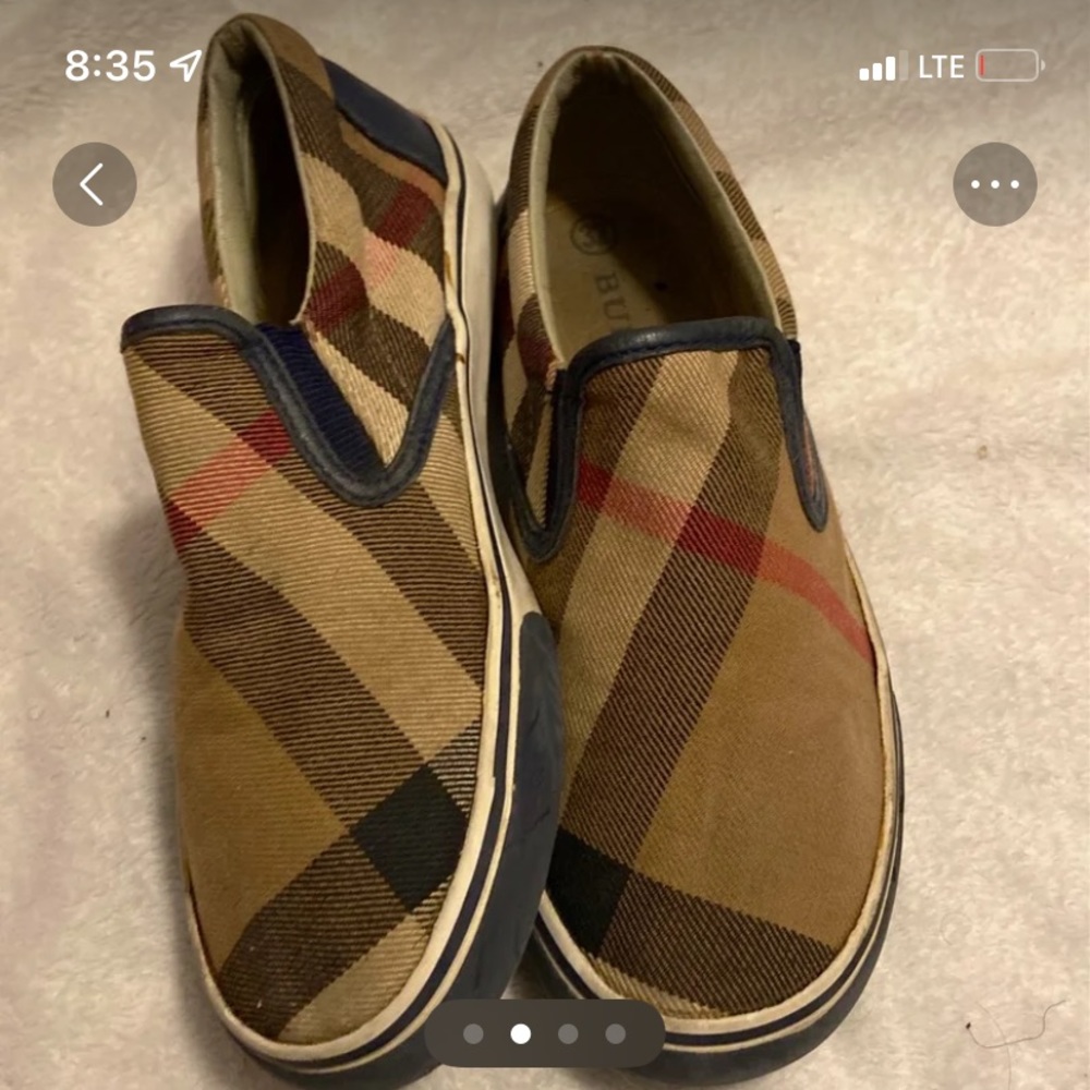 Kids unisex Burberry slides on